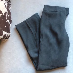 Ann Taylor Pinstripe grey work pants